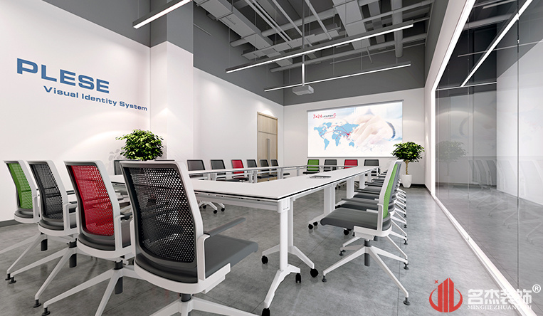 写字楼装建培训室设计