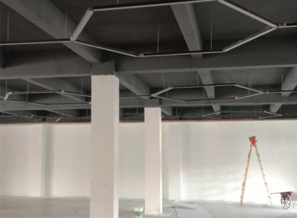 巡工地日志，广州宇跃传媒办公室装建项目进行中