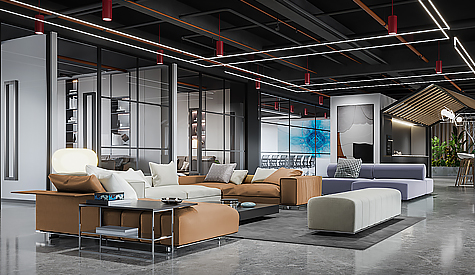 广州中奥汽车销售办公室装建