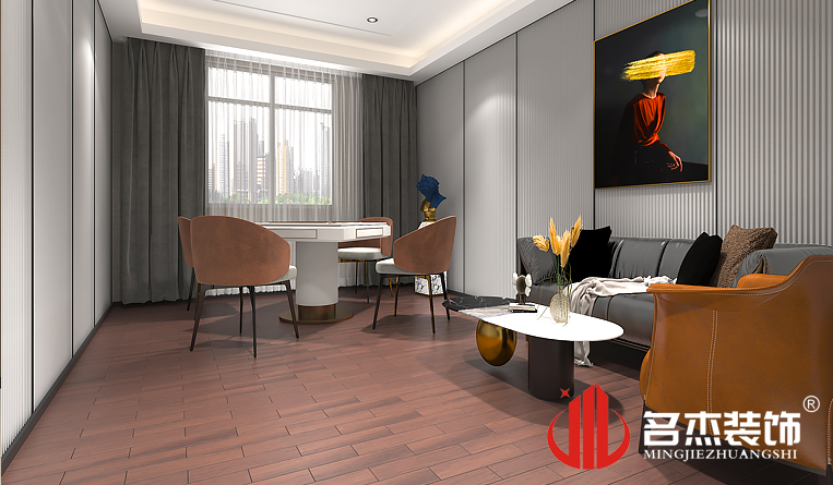 棋牌室装建设计成效