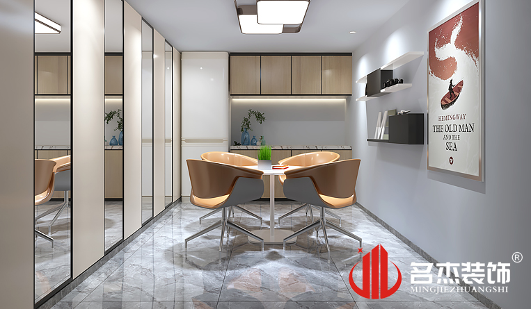 洽谈区装建设计成效