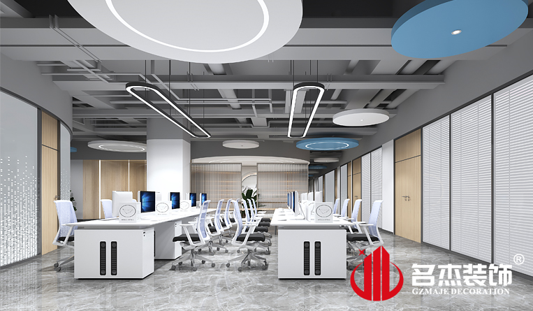盛开办公区装建设计成效