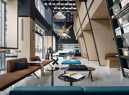 隽寓公寓社区共享大堂装建设计案例