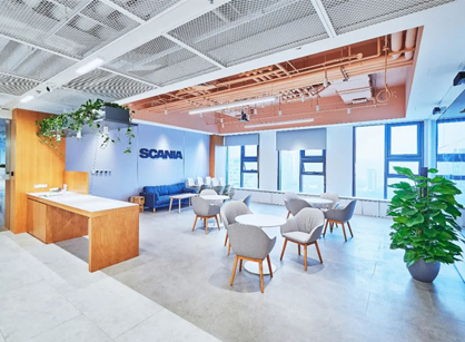 公路之王斯堪尼亚办公装建设计空间翻新刷新全过程