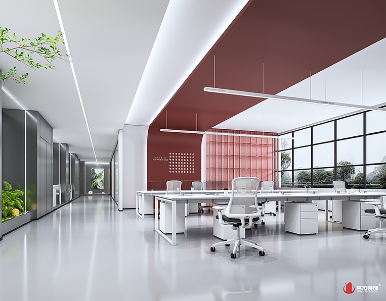 办公区装建设计成效